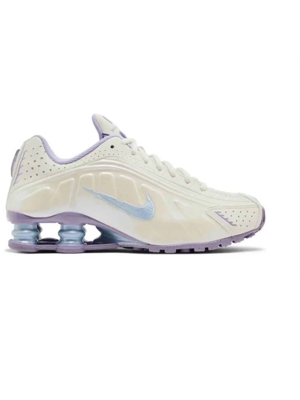 Nike Shox R4 (GS) IH4050 001 Soft Pearl Youth Athletic Shoes Size 7 / 8.5 WMNS